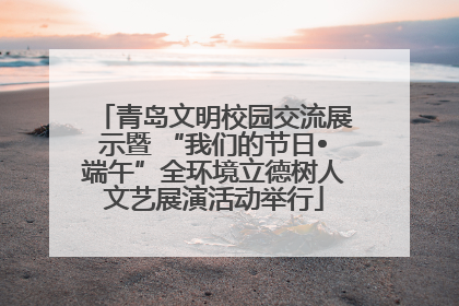 青岛文明校园交流展示暨 “我们的节日•端午”全环境立德树人文艺展演活动举行