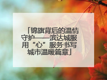 锦旗背后的温情守护——滨达城服用“心”服务书写城市温暖篇章