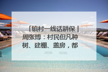 镇村一线话耕保｜周张博：村民但凡种树、建棚、盖房，都要向街道报批