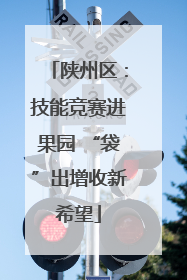 陕州区：技能竞赛进果园 “袋”出增收新希望