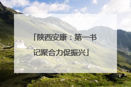 陕西安康：第一书记聚合力促振兴