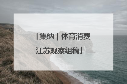 集纳｜体育消费江苏观察组稿