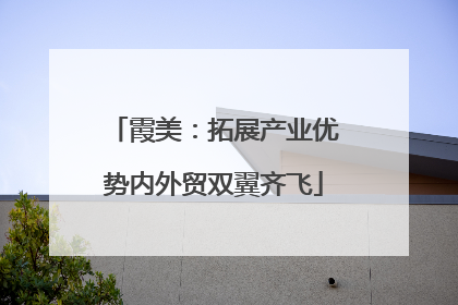霞美：拓展产业优势内外贸双翼齐飞