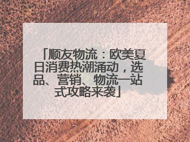 顺友物流：欧美夏日消费热潮涌动，选品、营销、物流一站式攻略来袭