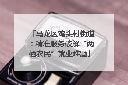 马龙区鸡头村街道：精准服务破解“两栖农民”就业难题