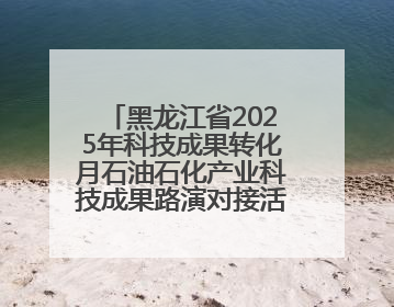 黑龙江省2025年科技成果转化月石油石化产业科技成果路演对接活动在大庆举办