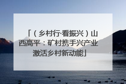 （乡村行·看振兴）山西高平：矿村携手兴产业 激活乡村新动能