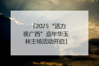 2025“活力夜广西”嘉年华玉林主场活动开启