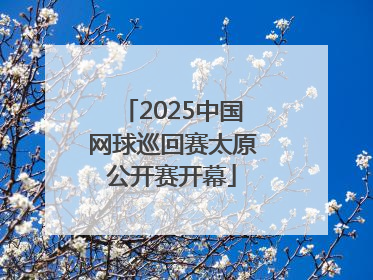 2025中国网球巡回赛太原公开赛开幕