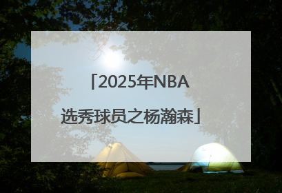 2025年NBA选秀球员之杨瀚森