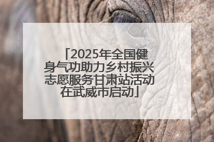 2025年全国健身气功助力乡村振兴志愿服务甘肃站活动在武威市启动