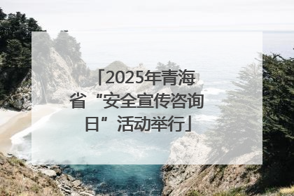 2025年青海省“安全宣传咨询日”活动举行