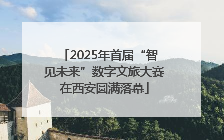2025年首届“智见未来”数字文旅大赛在西安圆满落幕