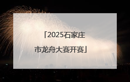 2025石家庄市龙舟大赛开赛