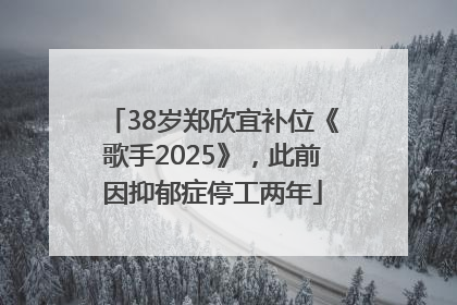 38岁郑欣宜补位《歌手2025》，此前因抑郁症停工两年