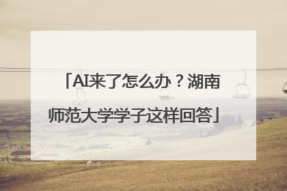 AI来了怎么办？湖南师范大学学子这样回答