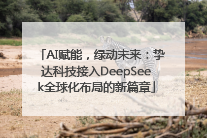AI赋能，绿动未来：挚达科技接入DeepSeek全球化布局的新篇章