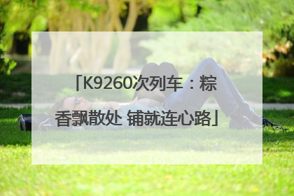K9260次列车：粽香飘散处 铺就连心路